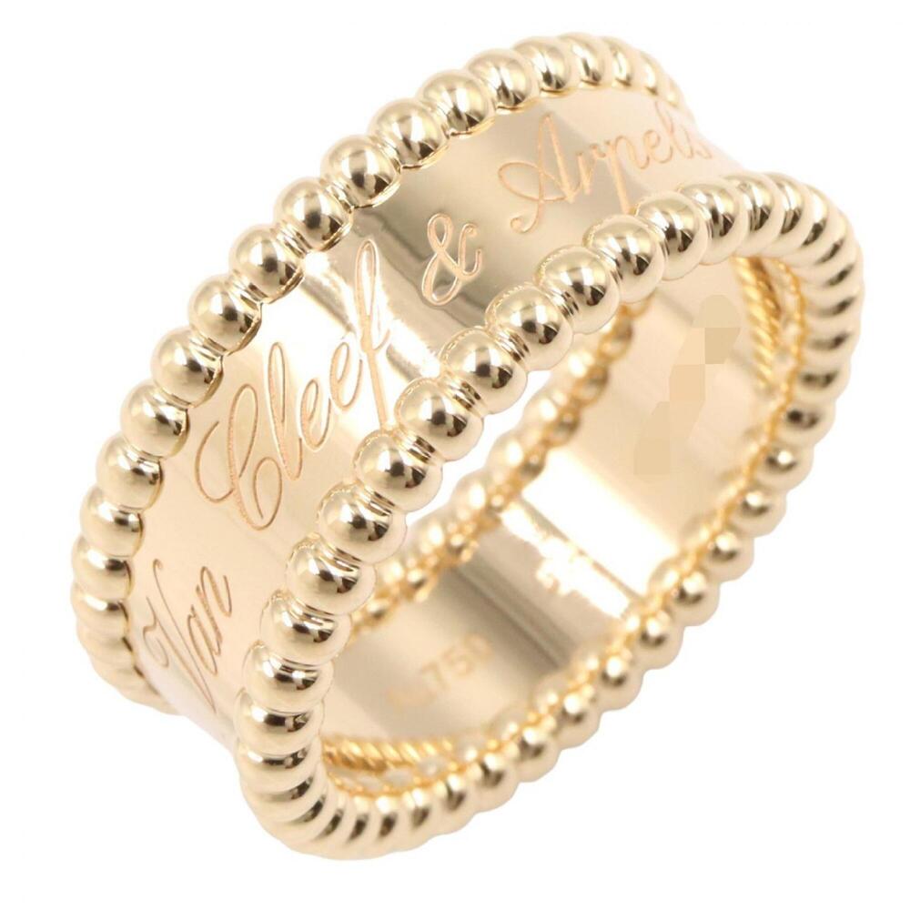 Van Cleef & Arpels Perlee Signature Ring, 18K (Yellow Gold), Women's, Gold To...